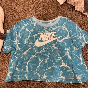 Blue and white marble- size L
